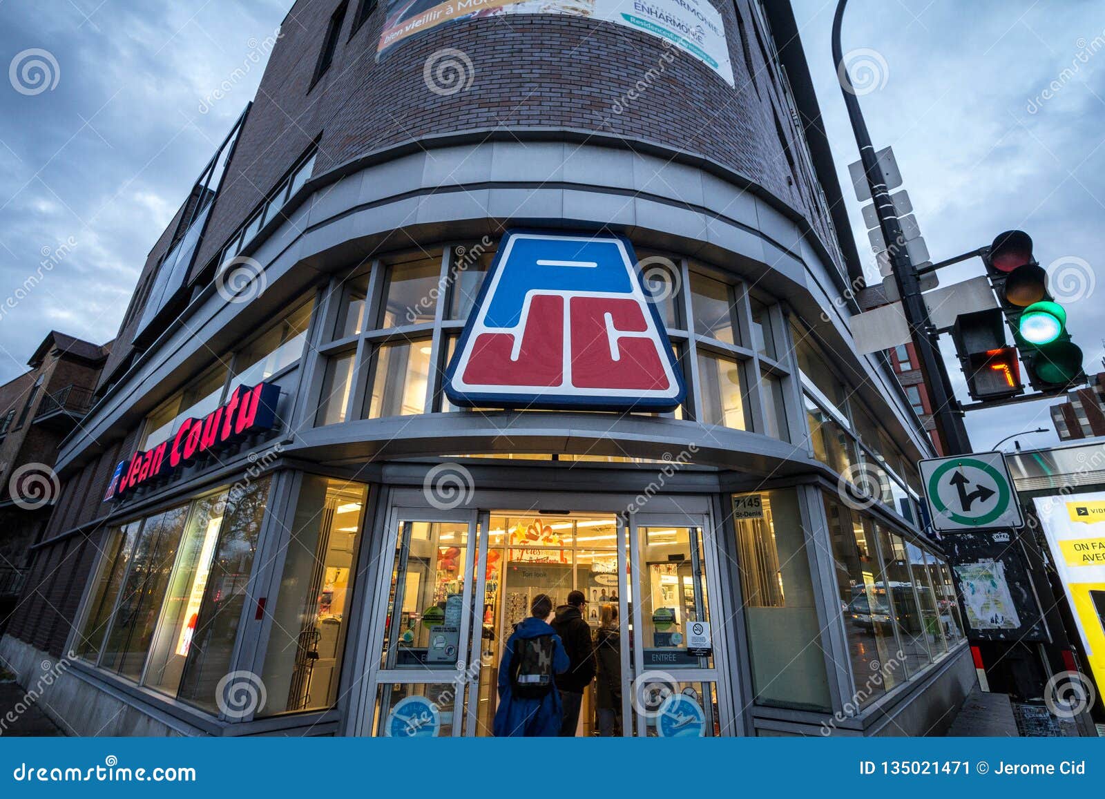 Pharmacie Jean Coutu Logo on Their Main Shop for Montreal. Also Known As  PJC, Jean Coutu Group is a Chain of Pharmacies Editorial Photo - Image of  chain, background: 135021471