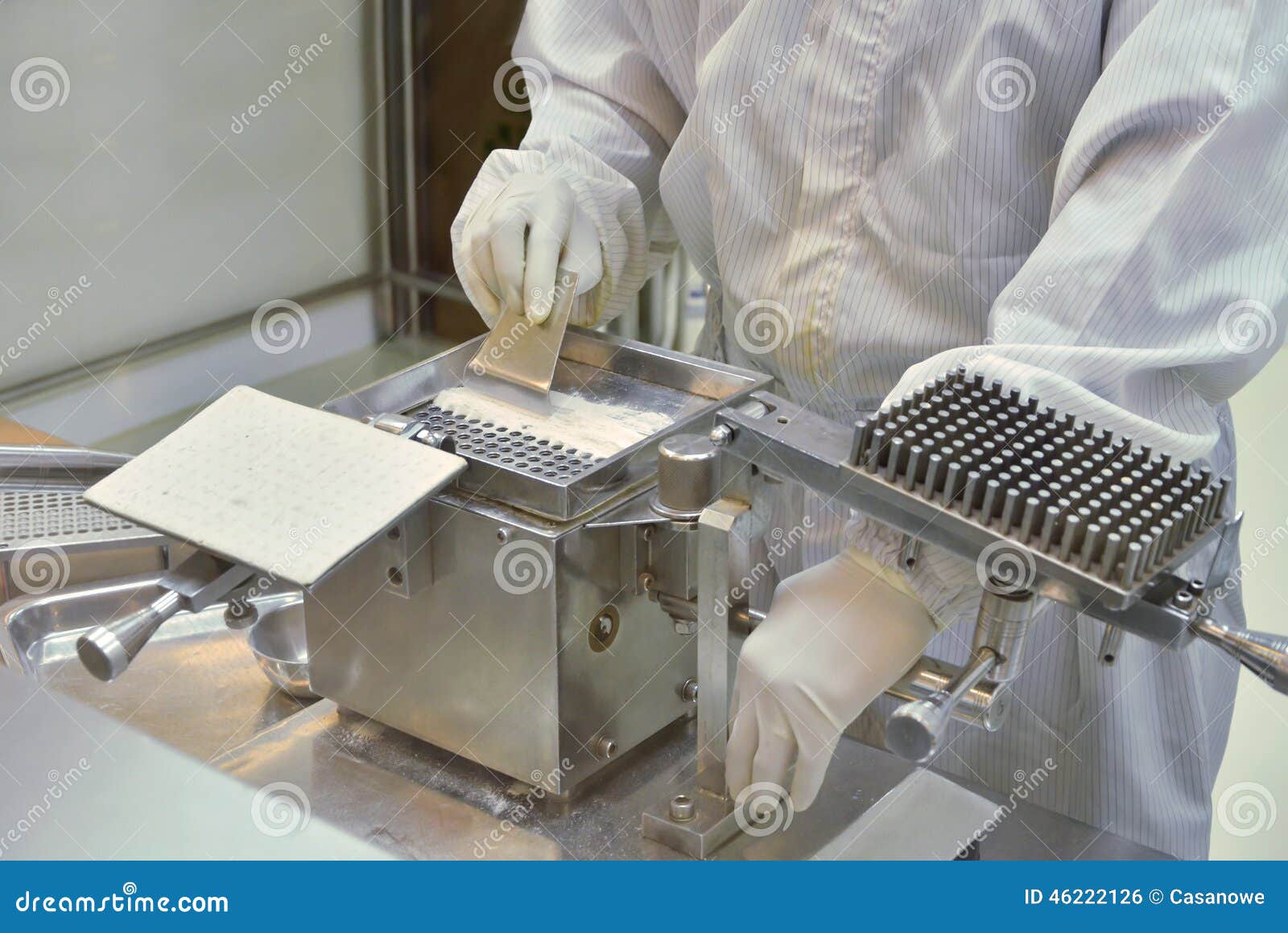 Pharmacist Preparing Medication with Packaging Capsule Stock Photo Image of mixture