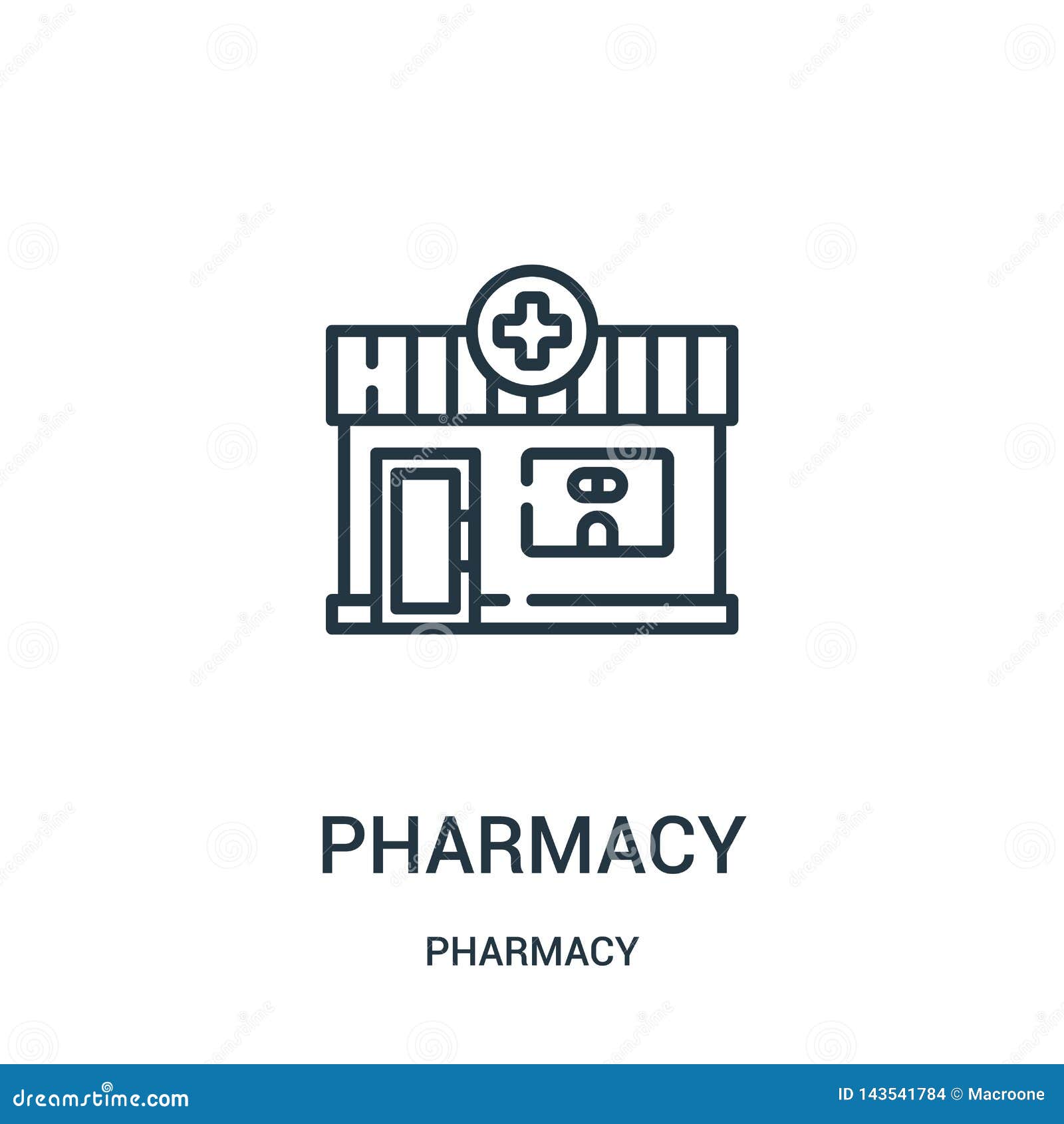 Pharmacy Icon Vector from Pharmacy Collection. Thin Line Pharmacy ...