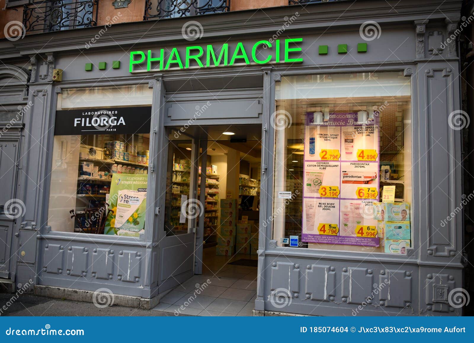 Pharmacy signboard editorial stock image. Image of shop 185074604