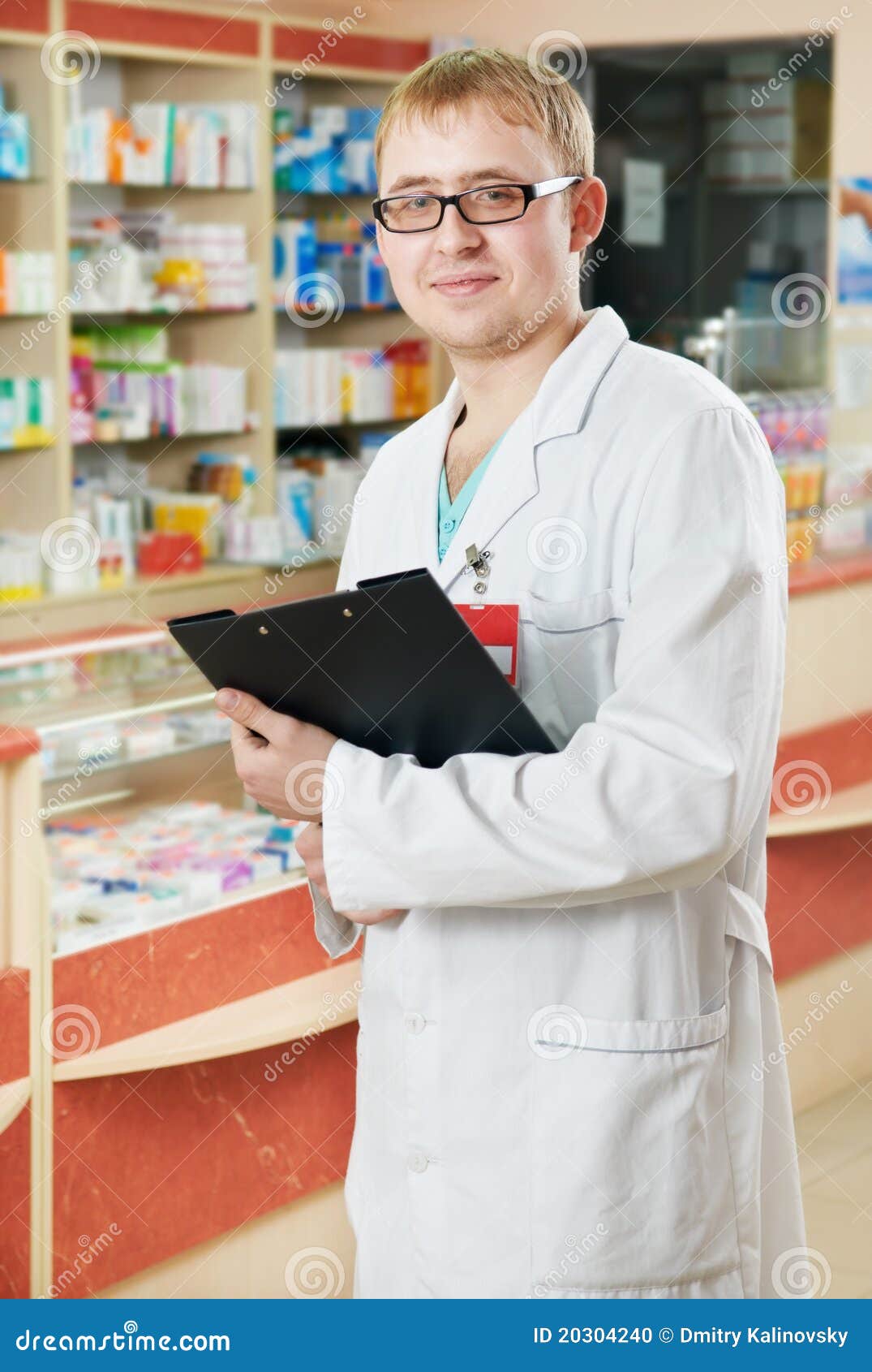 Pharmacy Specialist in Drugstore Stock Photo Image of caucasian, care