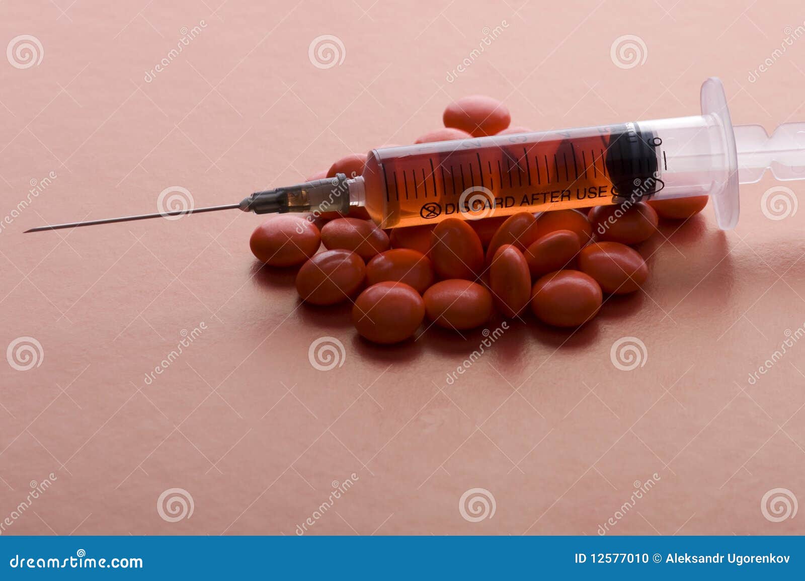 Pharmacy Tablet and Syringe Stock Photo Image of help, pill 12577010
