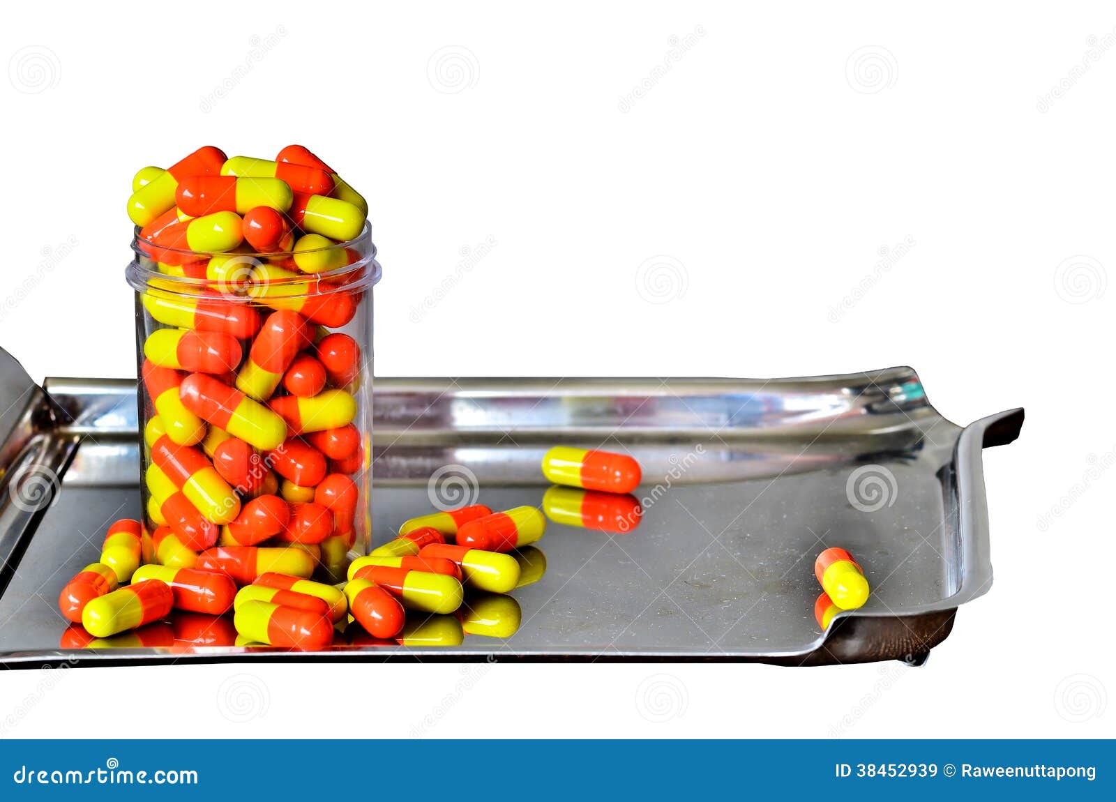 Pharmacy vial with pill stock image. Image of pharmacy 38452939