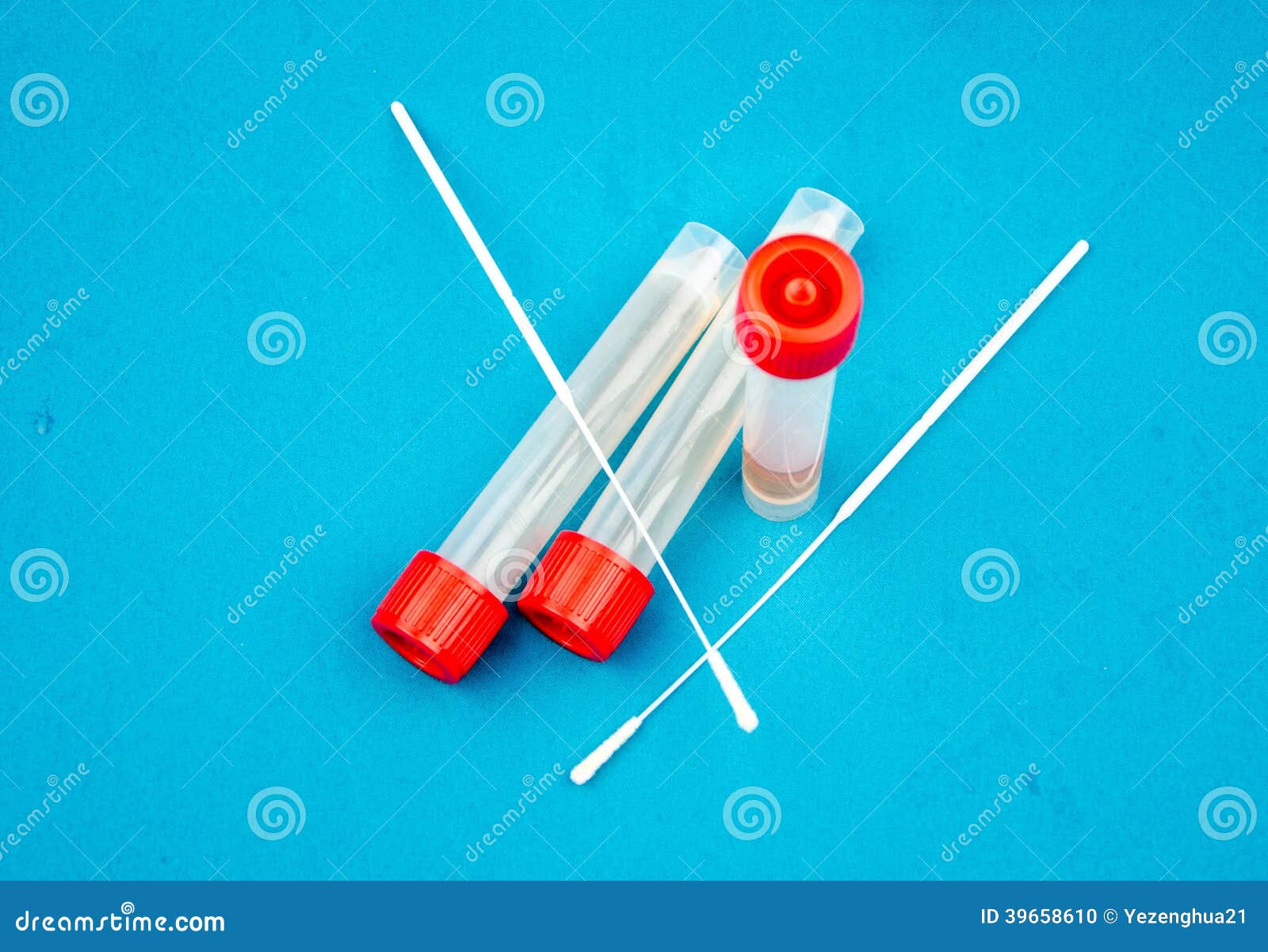Pharyngeal swab and tube stock photo. Image of check 39658610