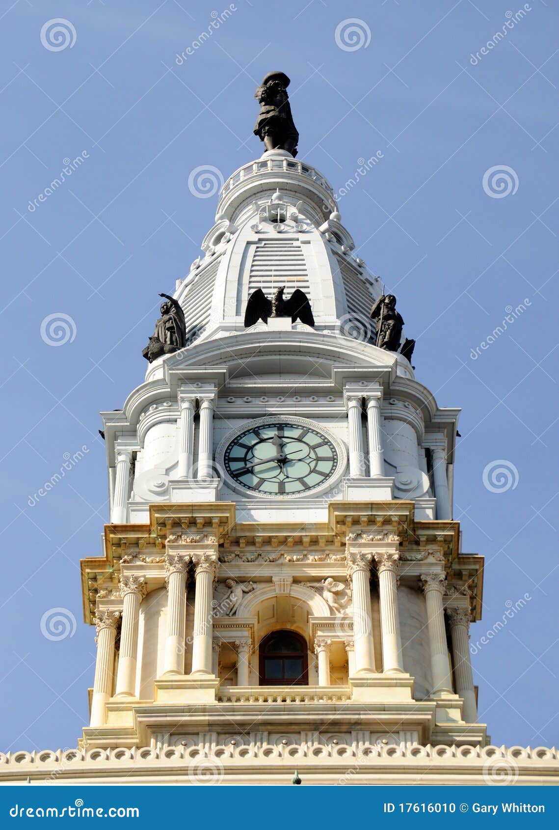 Philadelphia City Hall Clock Tower Stock Photo Image of carved, clock