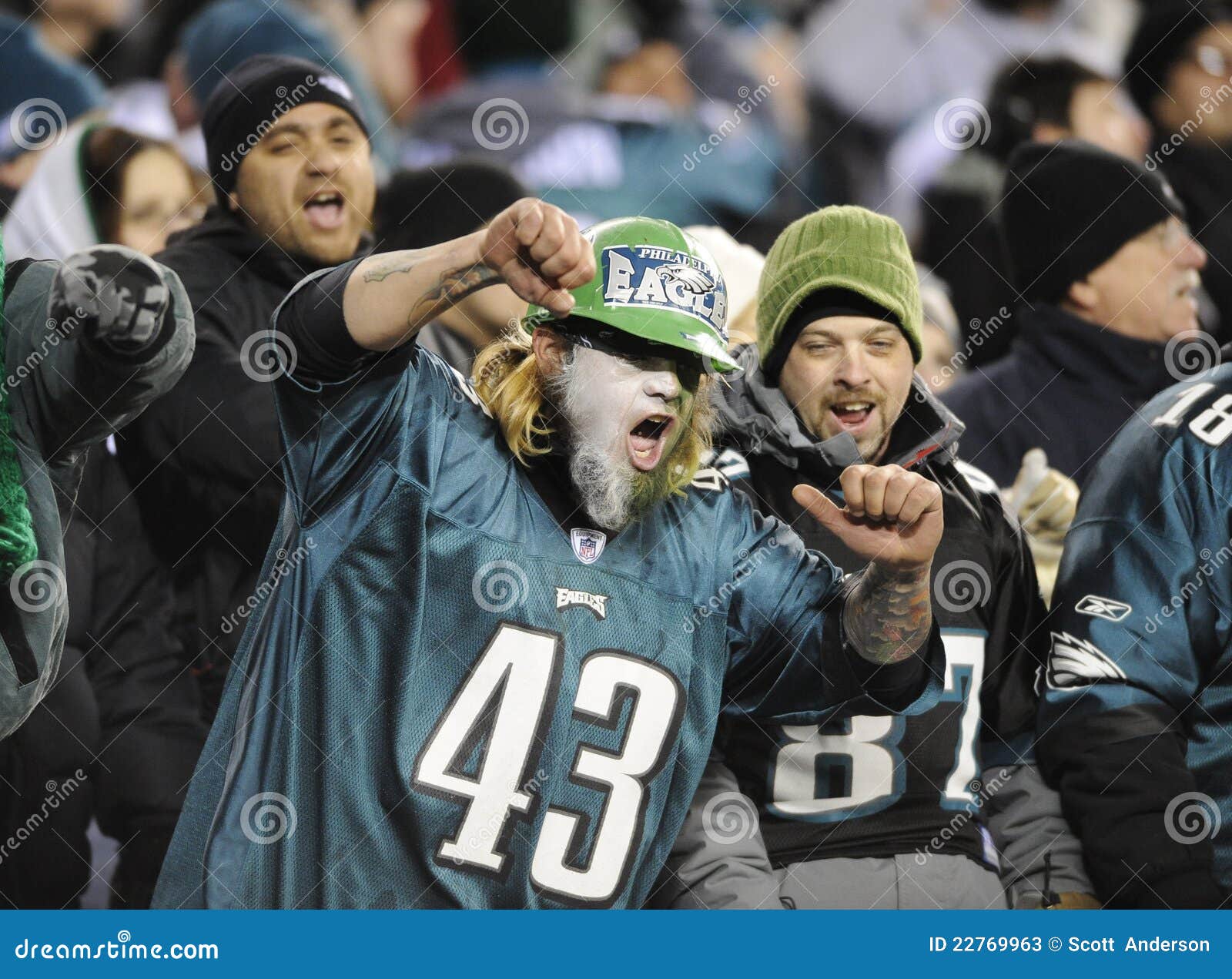 Philadelphia Eagles fans editorial stock photo. Image of