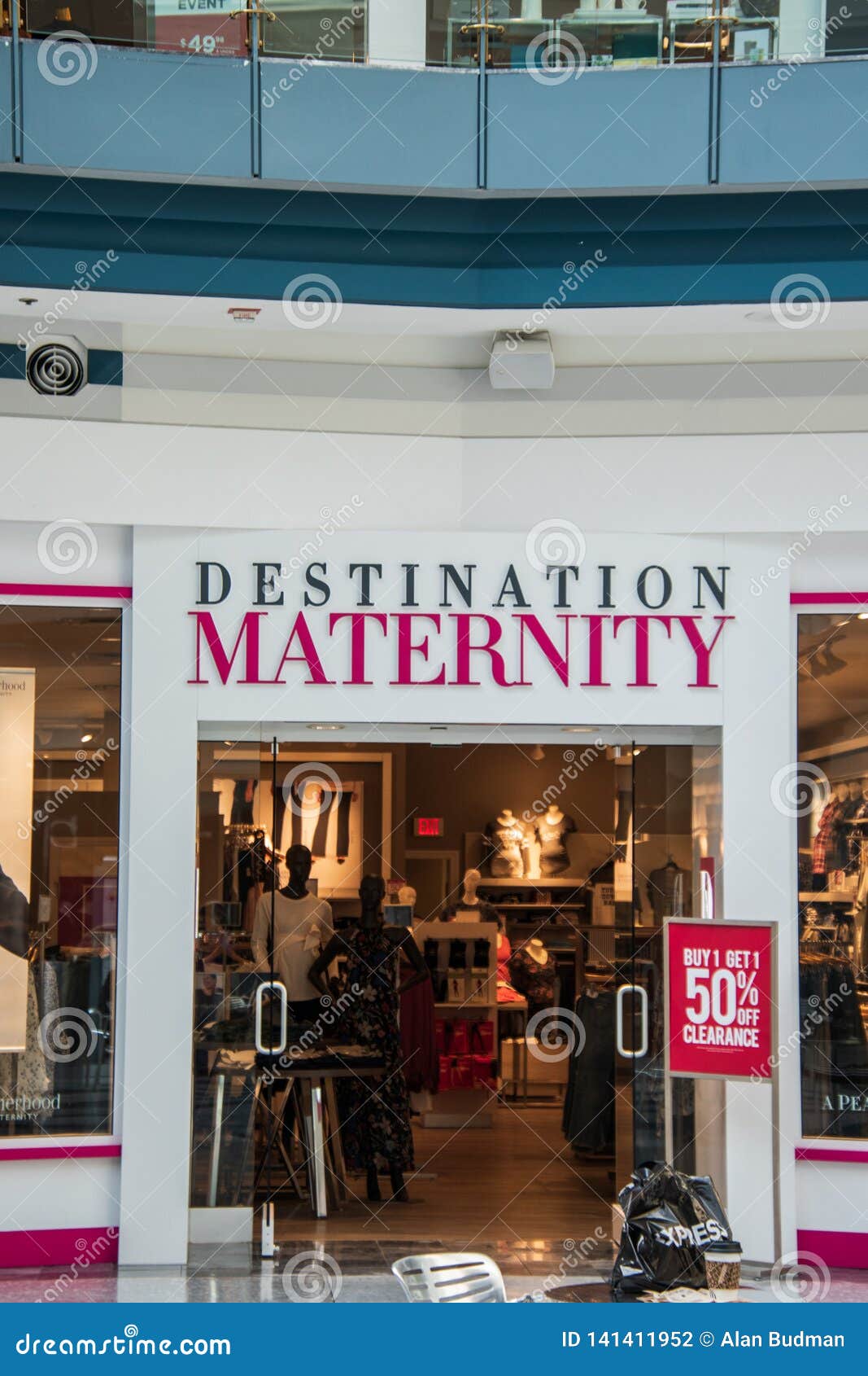 Destination Maternity Store in the Liberty Place Mall Editorial