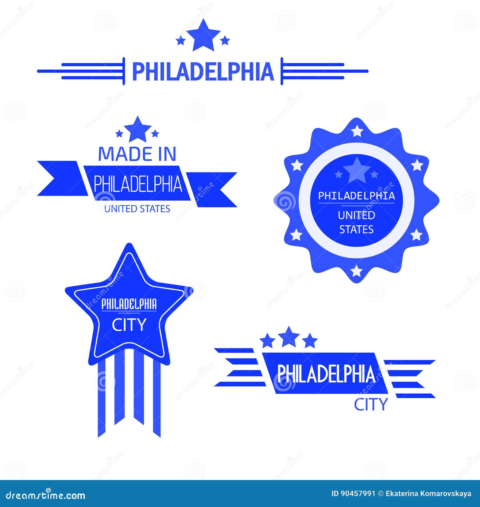 Philadelphia signs vector stock vector. Illustration of design 90457991