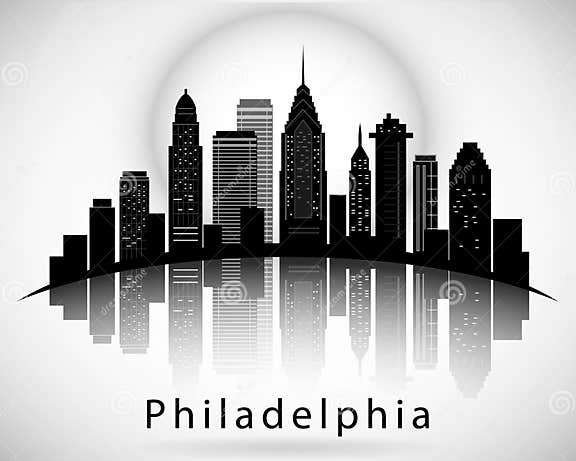 Philadelphia Silhouette, Pennsylvania United States of America States ...