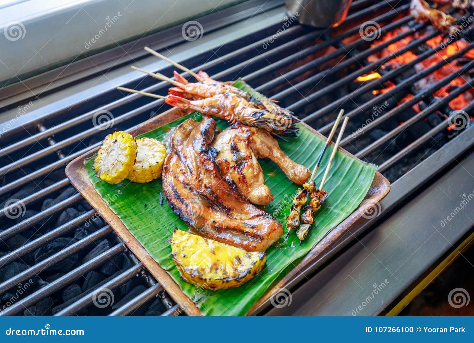Philippine barbecue food stock photo. Image of tour 107266100