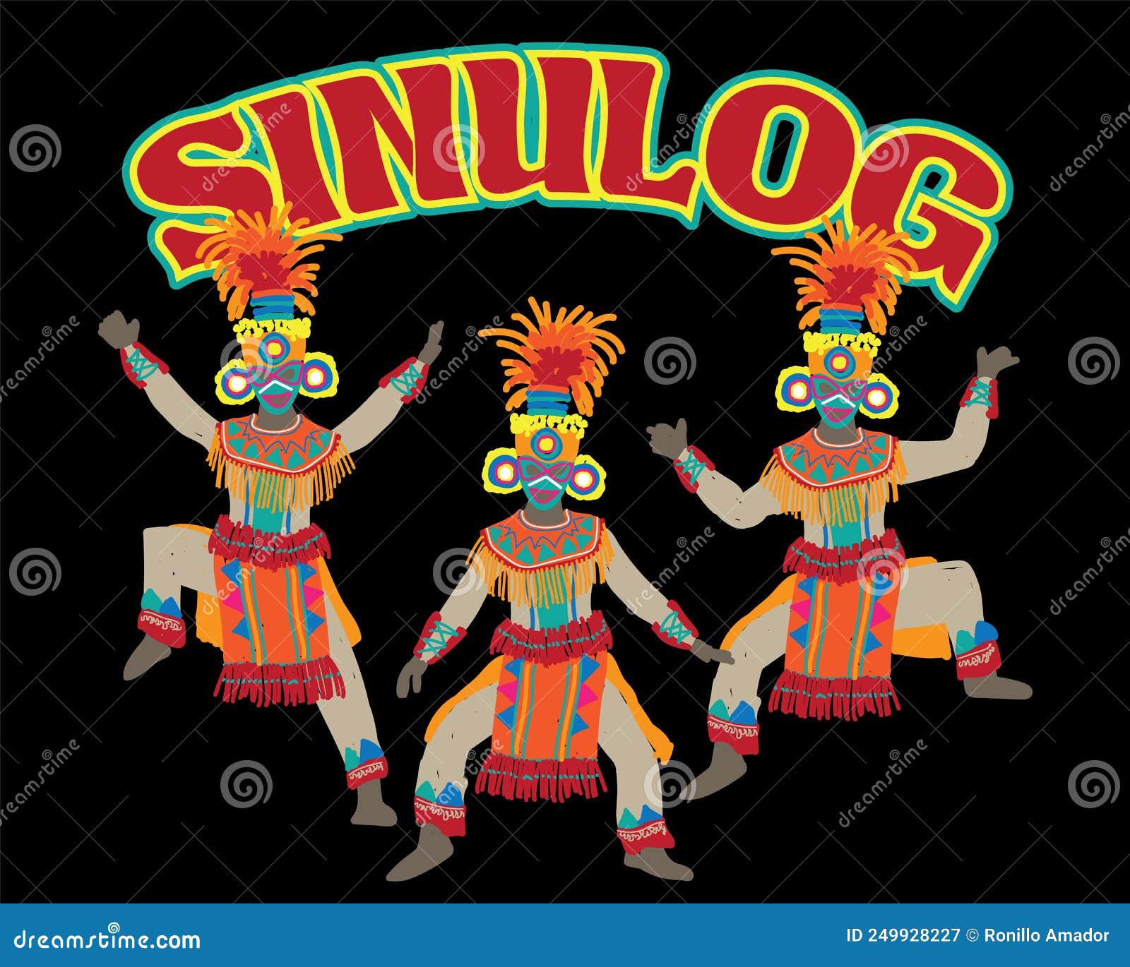 philippine fiesta clipart black and white