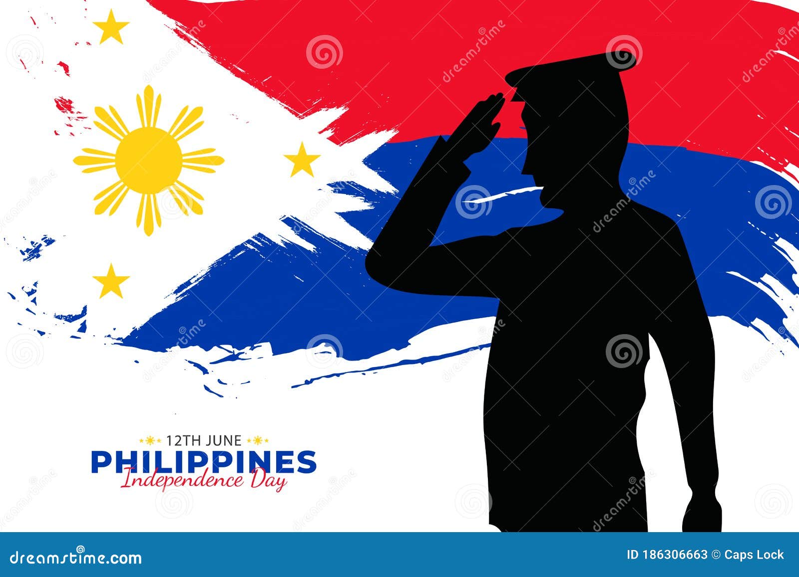 Philippine Independence Day Celebrated Annually On June 12 In Philippine Happy National Holiday Of Freedom Patriotic Poster Stock Vector Illustration Of Araw Flag