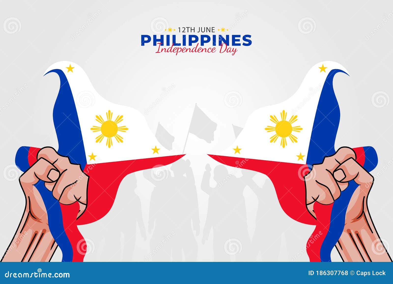 Philippine Independence Day Celebrated Annually On June 12 In Philippine Happy National Holiday Of Freedom Patriotic Poster Stock Vector Illustration Of Manila Patriotic