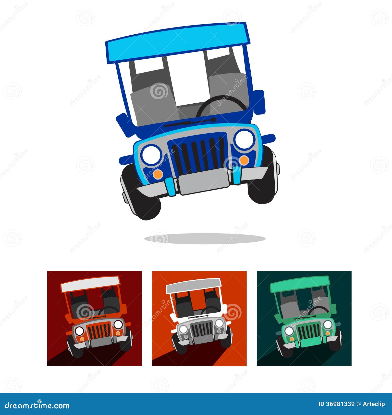 Philippine Jeep stock illustration. Illustration of aged - 36981339