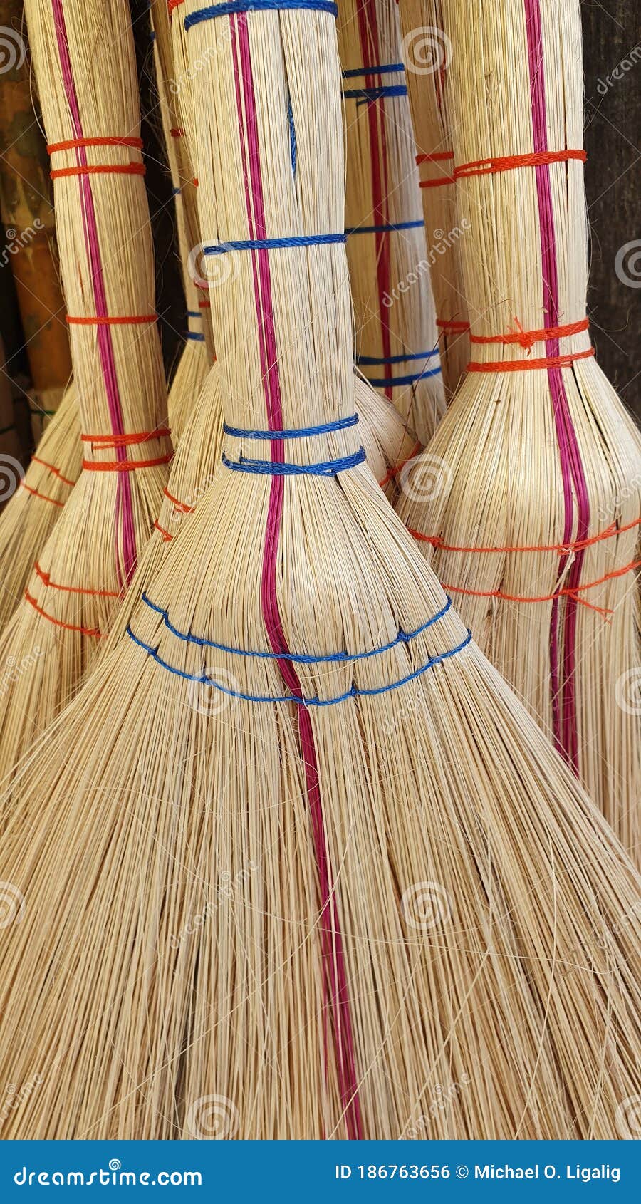Philippine Made Native Product Used for Sweeping Floor Stock Photo