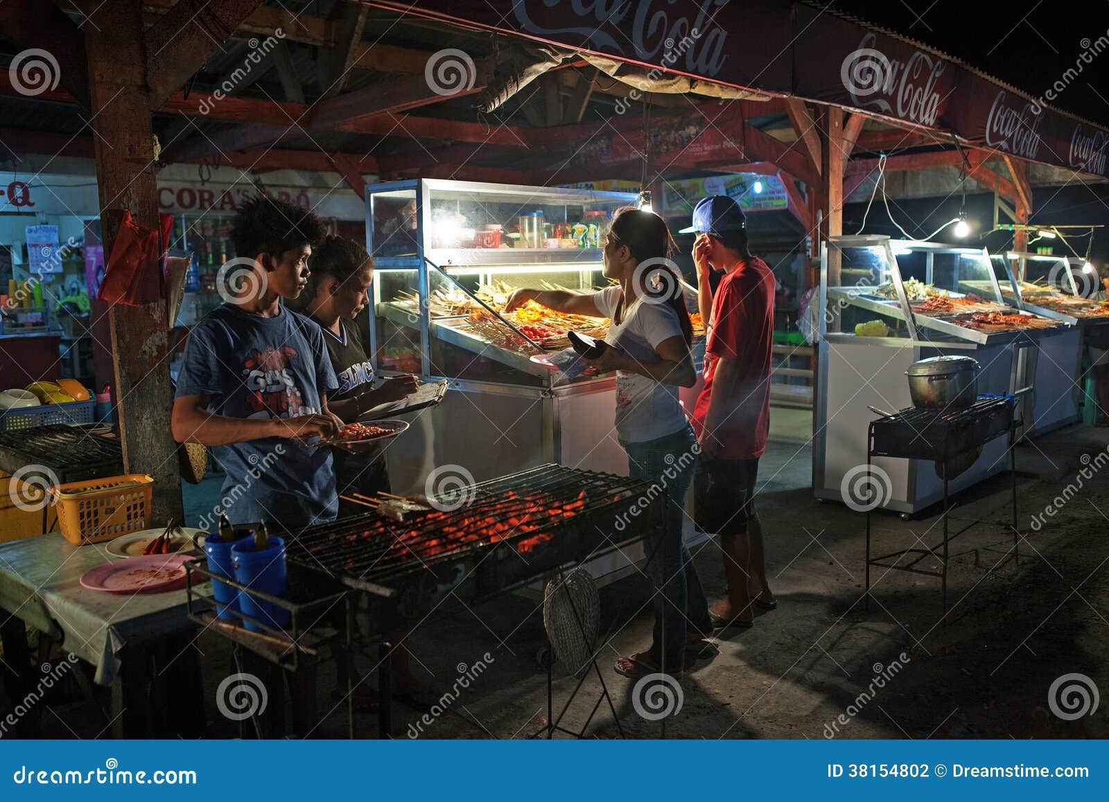 Stock Photography Philippines Barbecue Stand. Image 38154802
