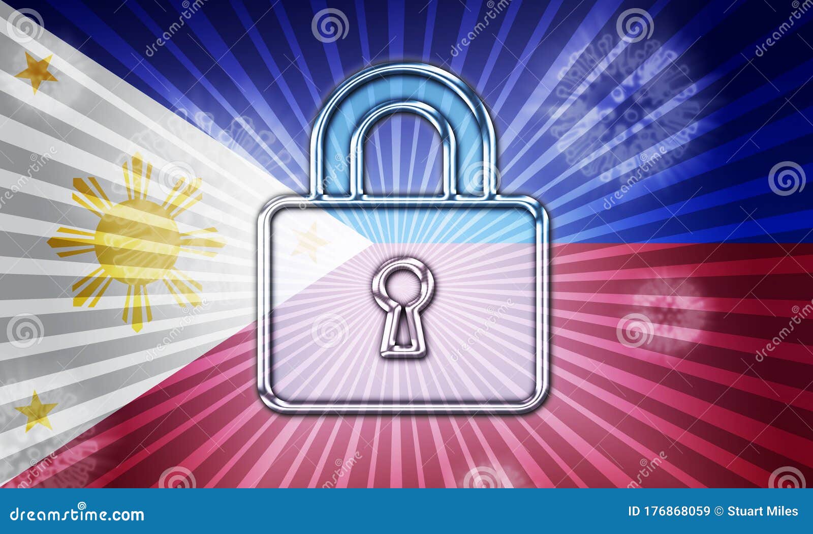 philippines lockdown preventing coronavirus epidemic or outbreak - 3d 