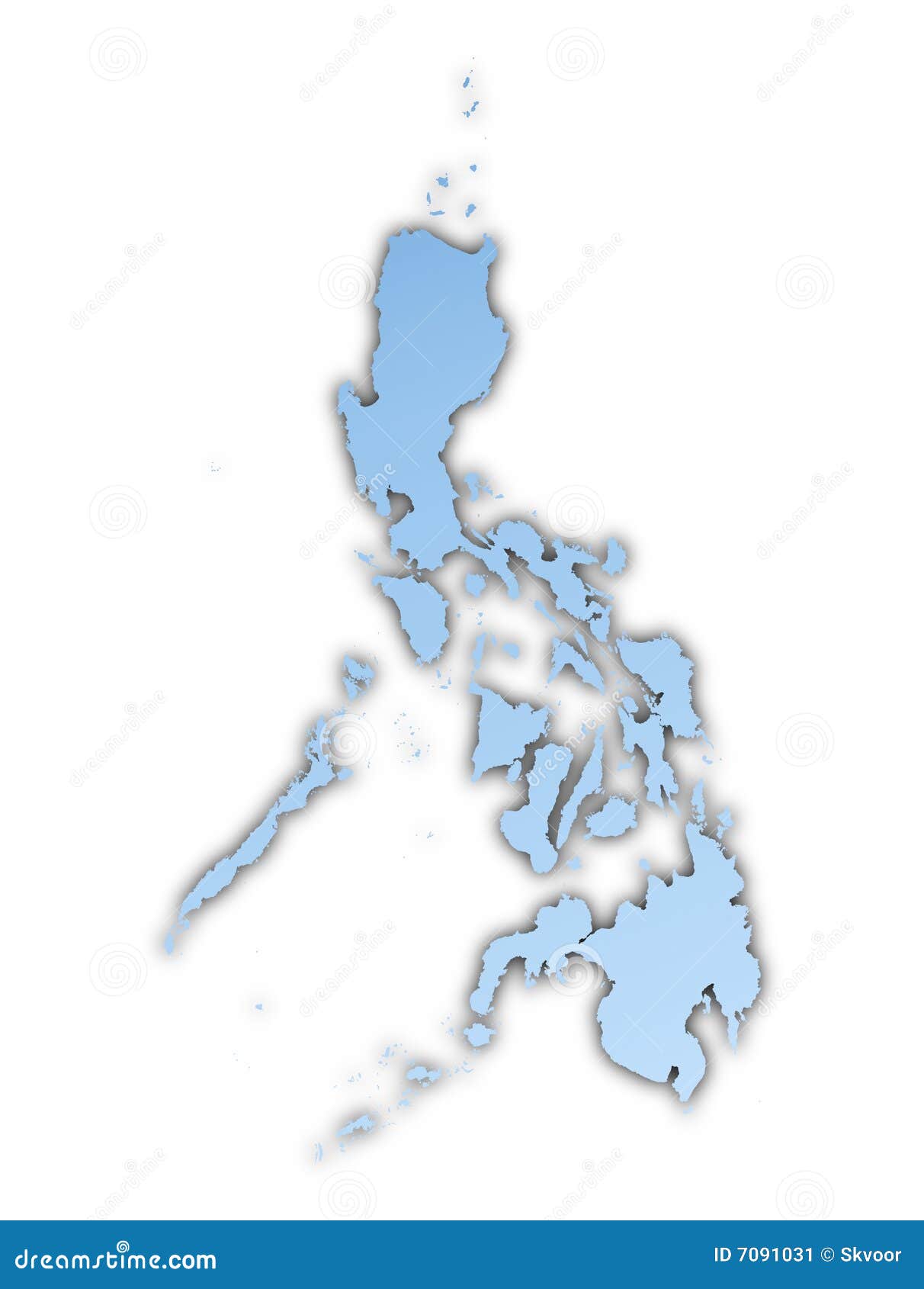 Philippines Map Stock Image - Image: 7091031