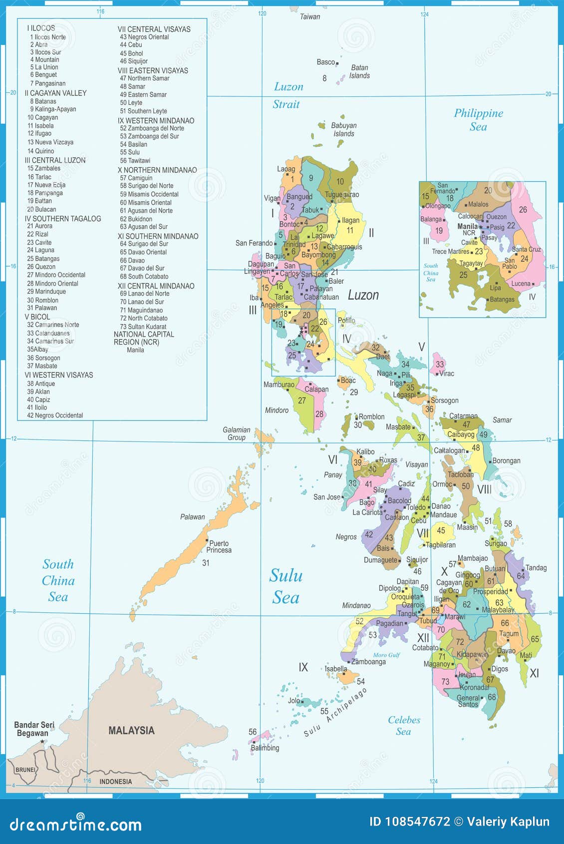 Philippines Map - Detailed Vector Illustration Stock Illustration ...