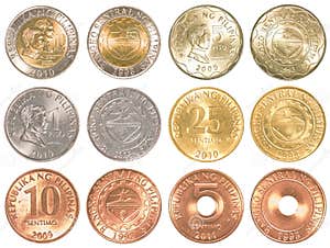 Philippines Peso Coins Collection Set Stock Photo Image Of Finance 