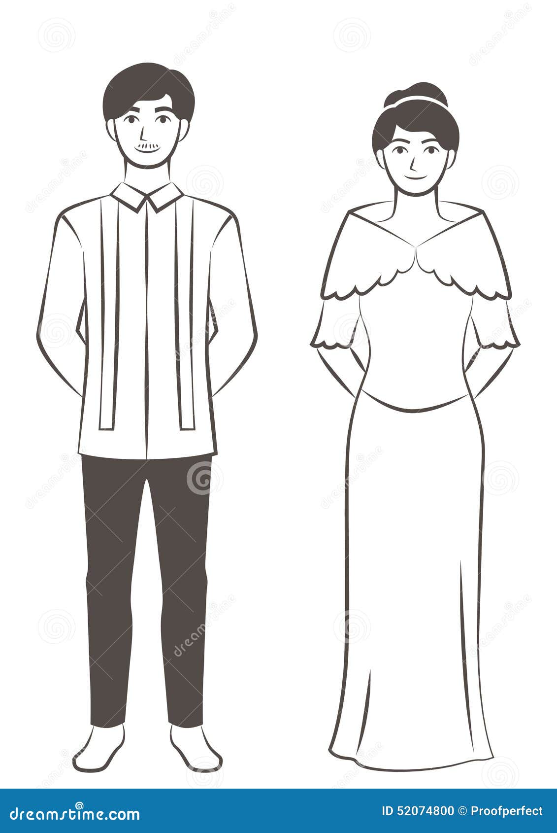 Philippinische Paare Vektor Abbildung Illustration Von Kost m 52074800 abalarte-subastas-jos-honorato-lozano-sampaloc-manila-filipinas
