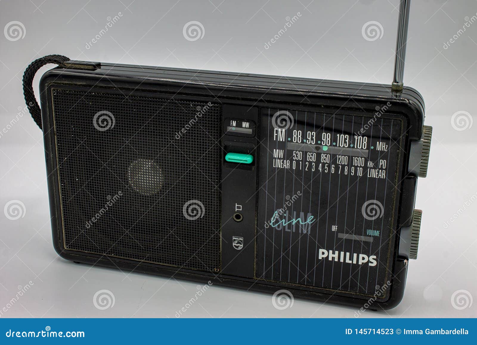 Philips Transistor. the Radios Were Very Large, Containing Two Speakers and  a Cassette Player. Editorial Stock Photo - Image of large, beat: 145714523