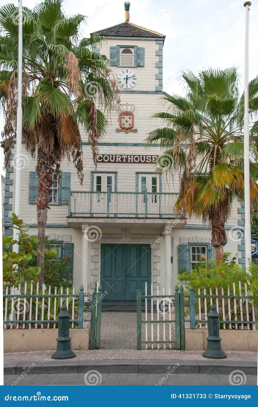 Philipsburg, Sint Maarten Courthouse Stock Image Image of court