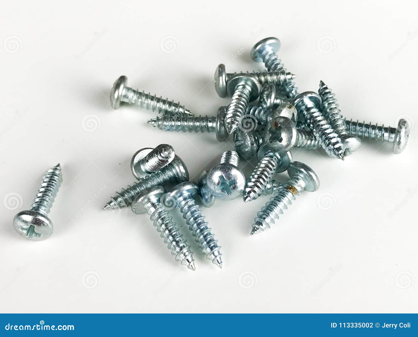 Phillips Head Screws on White Backdrop Editorial Photography Image of