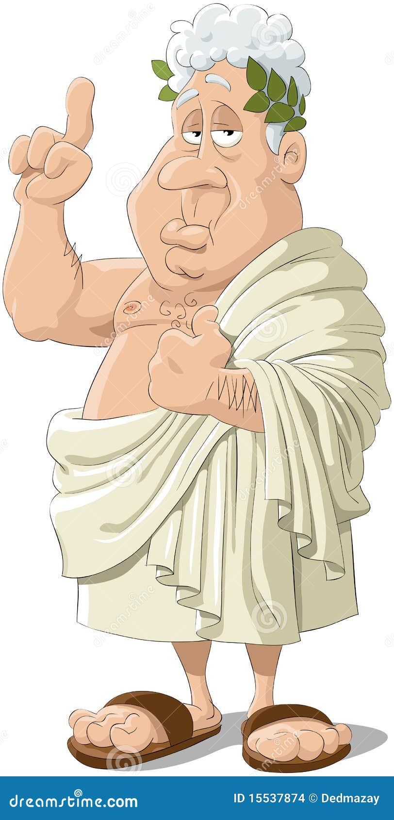 Philosopher stock vector. Illustration of epic, haired - 15537874