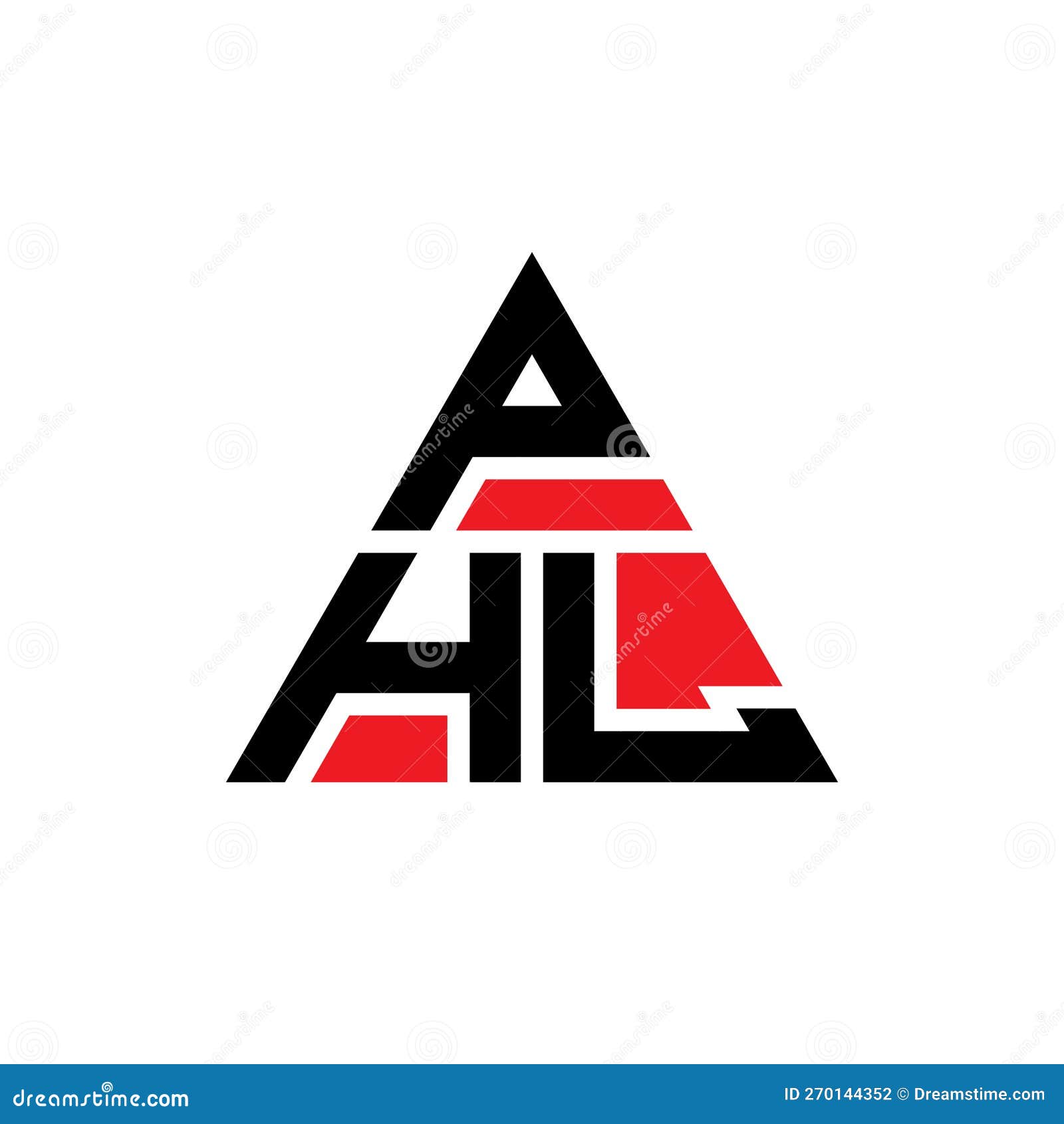 phl triangle letter logo  with triangle . phl triangle logo  monogram. phl triangle  logo template with red