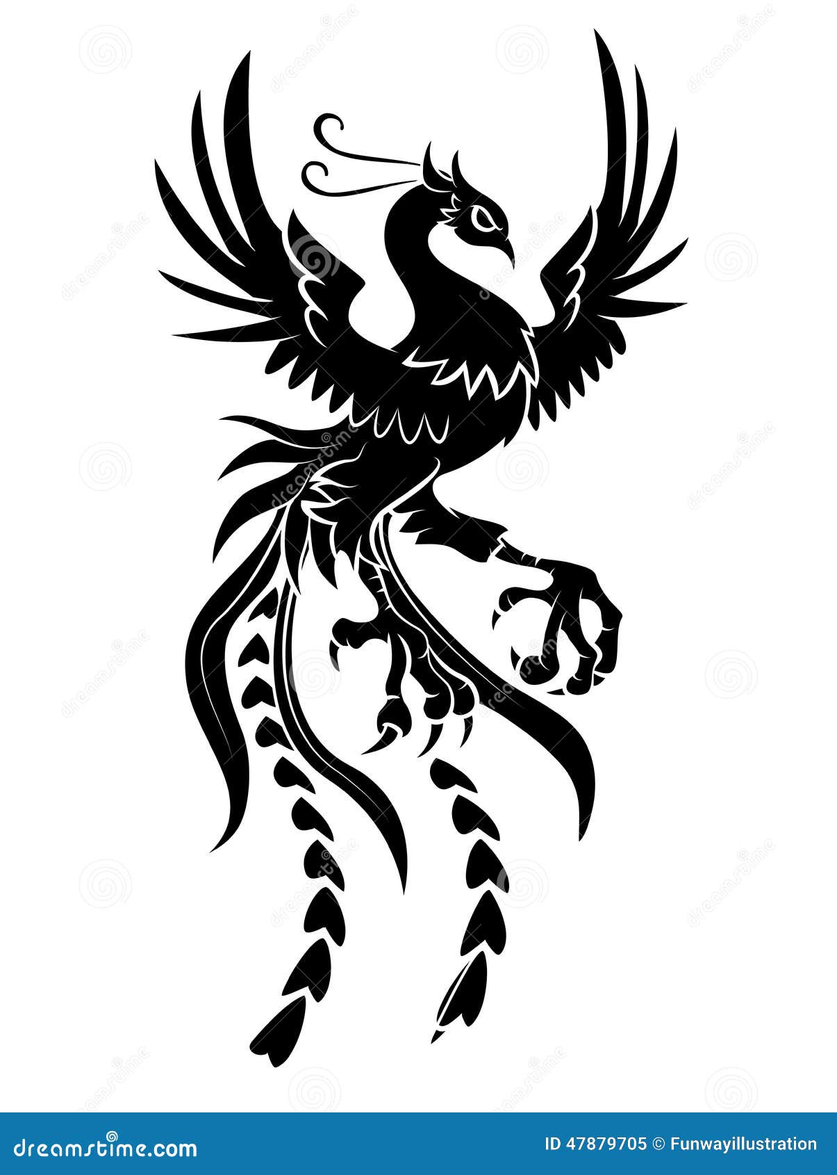 Phoenix Bird Stock Vector - Image: 47879705