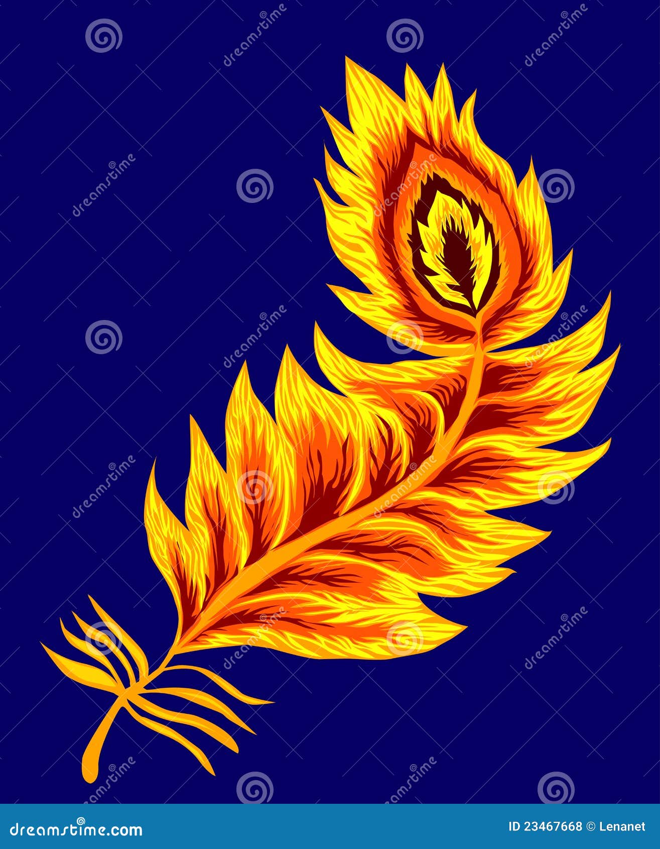 Phoenix Feather Royalty Free Stock Photos - Image: 23467668