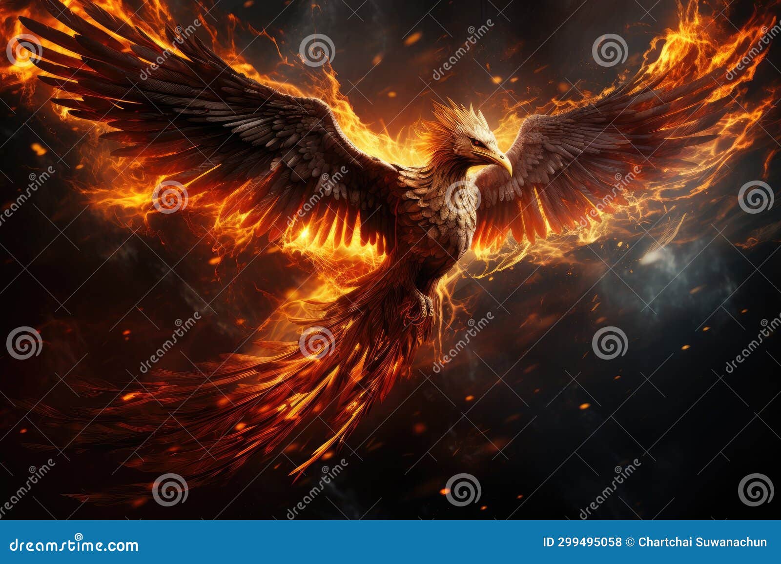 Eagle usa flag fire Royalty Free Vector Image - VectorStock