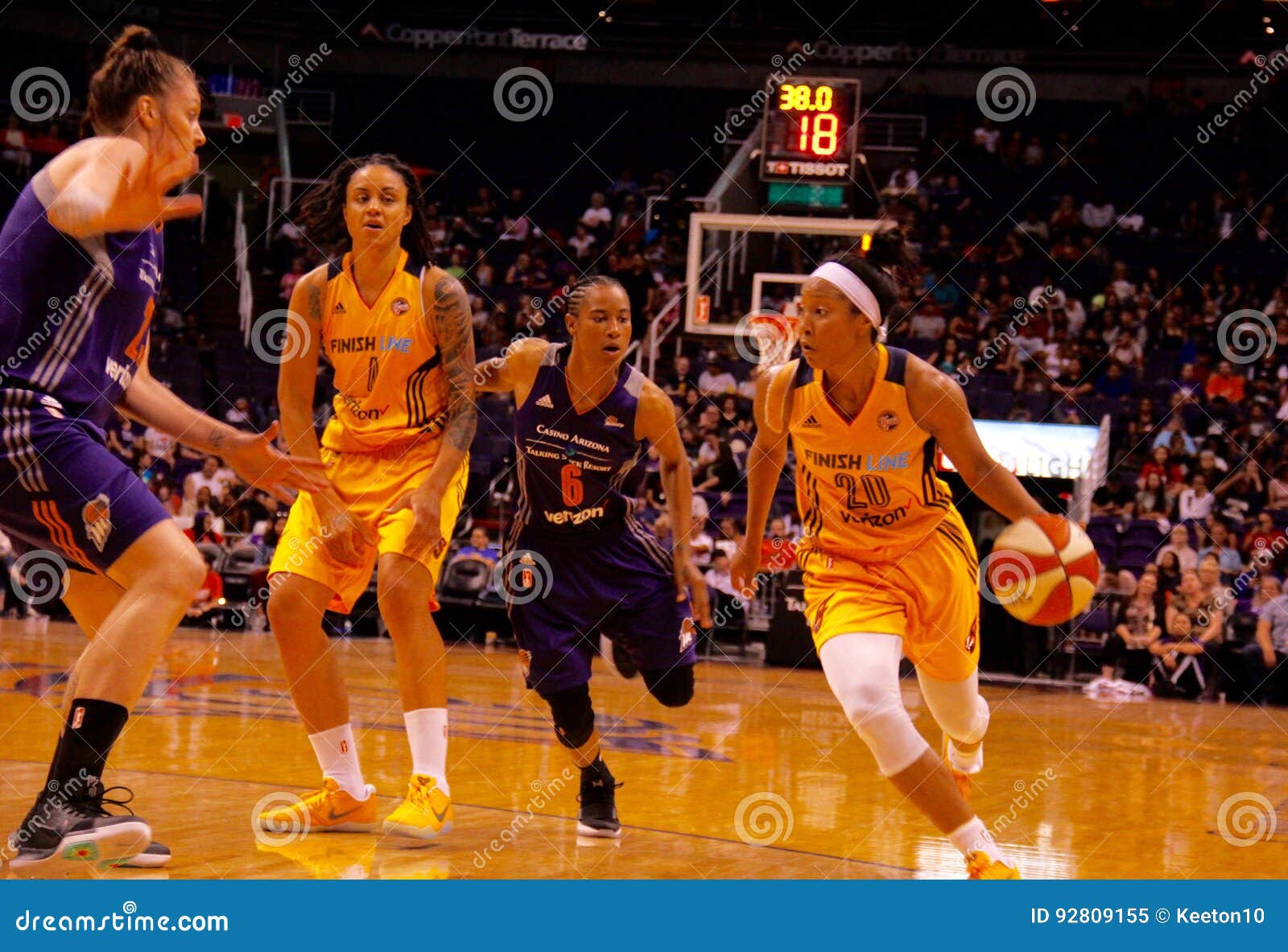 Phoenix Mercury Vs Indiana Fever Editorial Image Image of talking