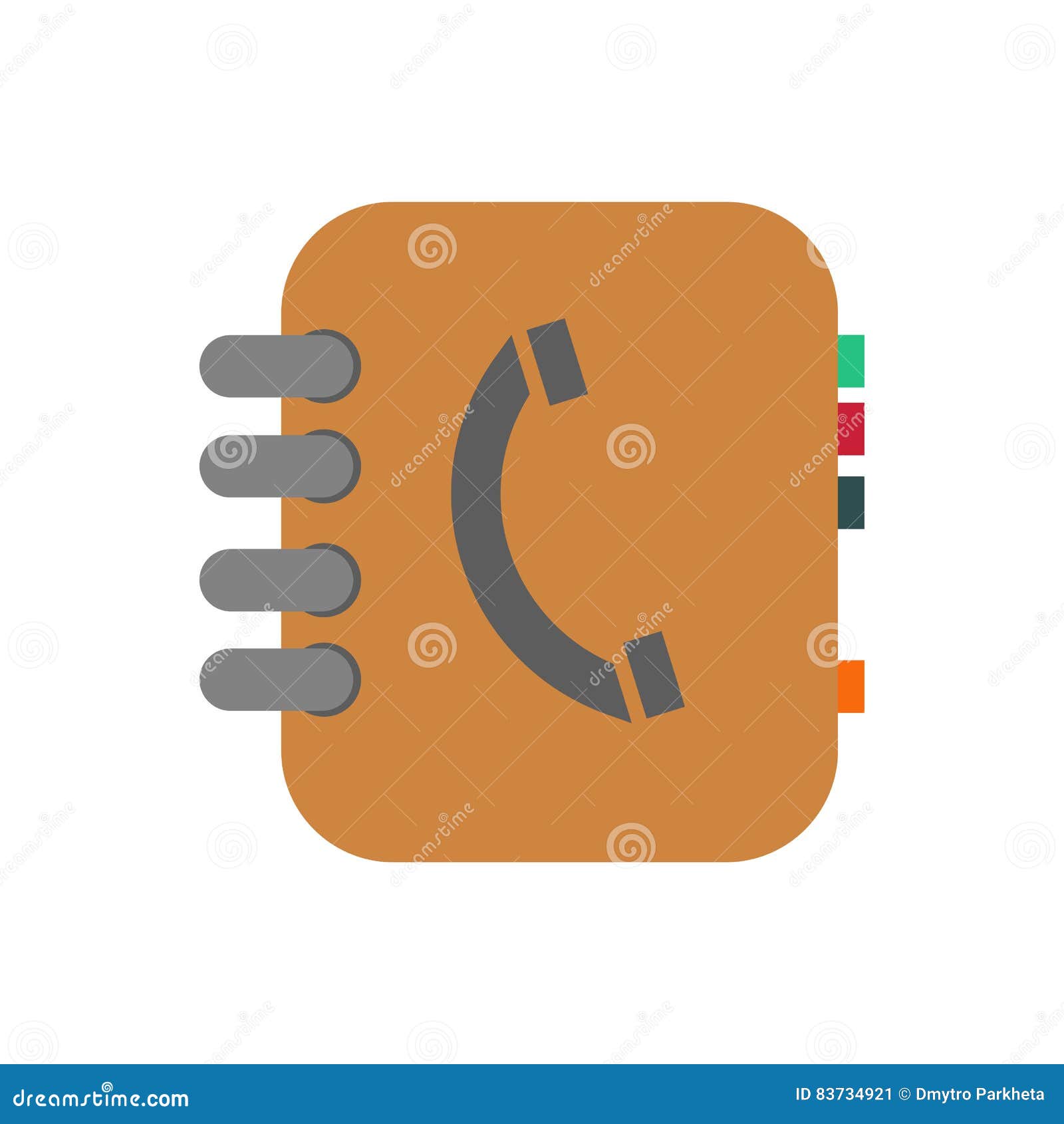 Phone book illustration stock vector. Illustration of page 83734921