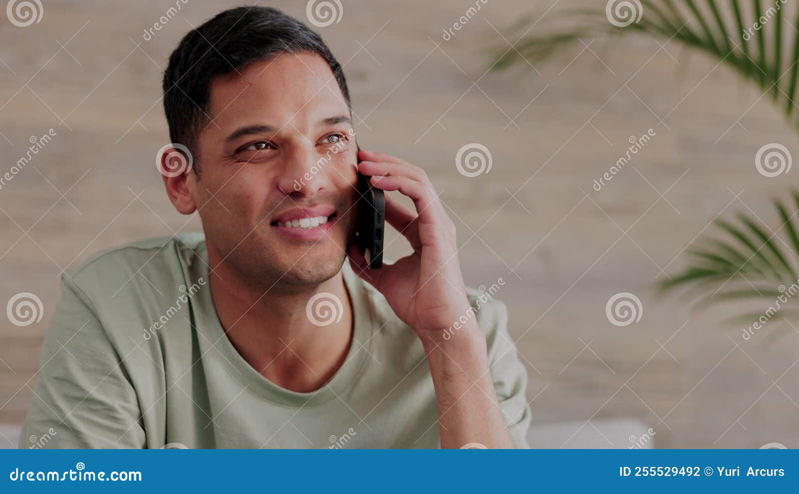 Phone, Call and Communication with a Man Talking, Speaking and