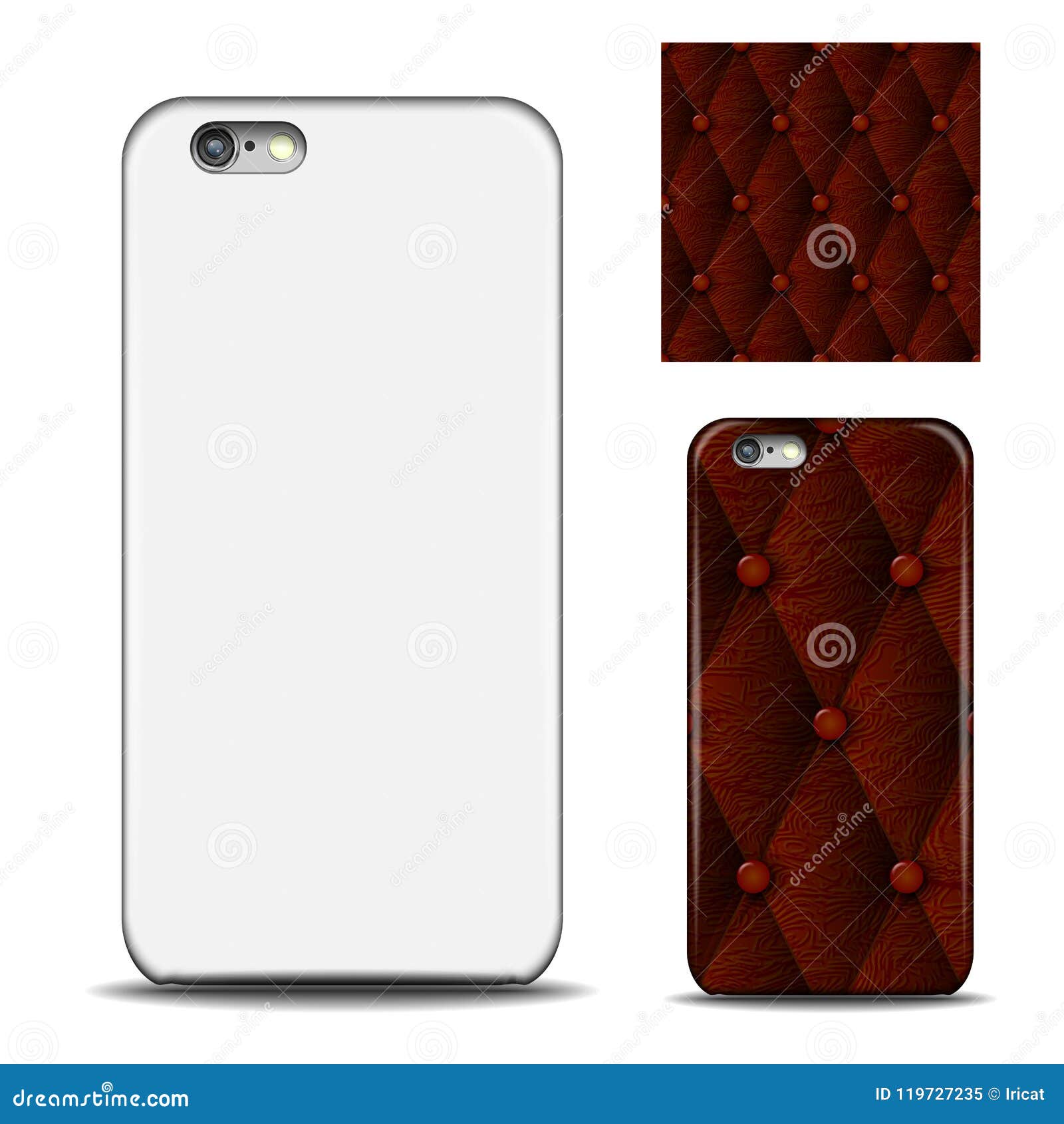 Download Phone Cover. Reverse Side Of Smartphone. Leather Texture ...