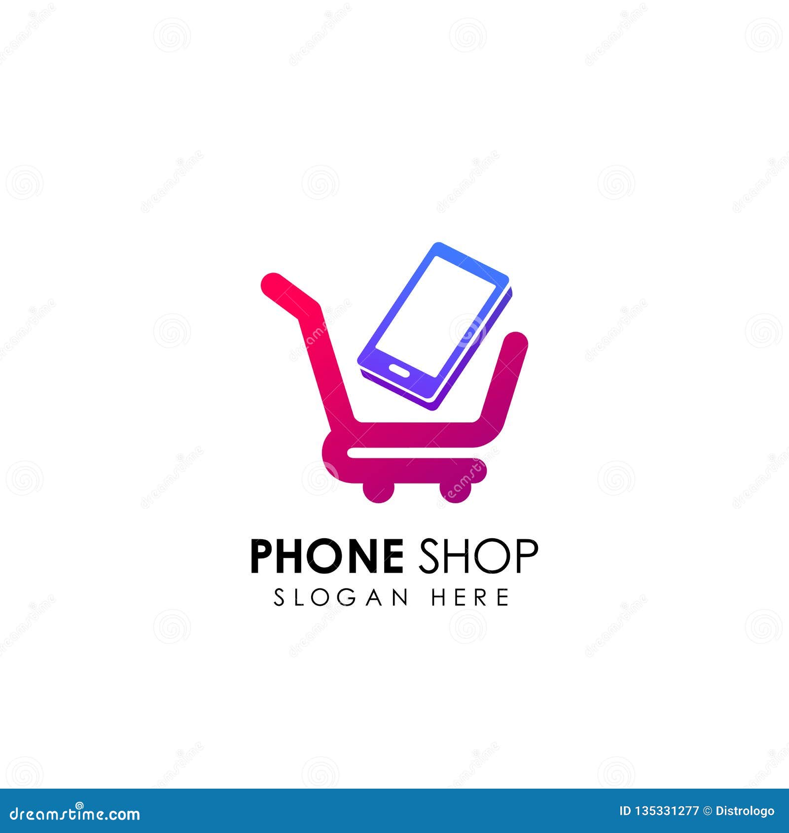 Phone Shop Logo Design Template. Gadget Shop Logo Design Vector