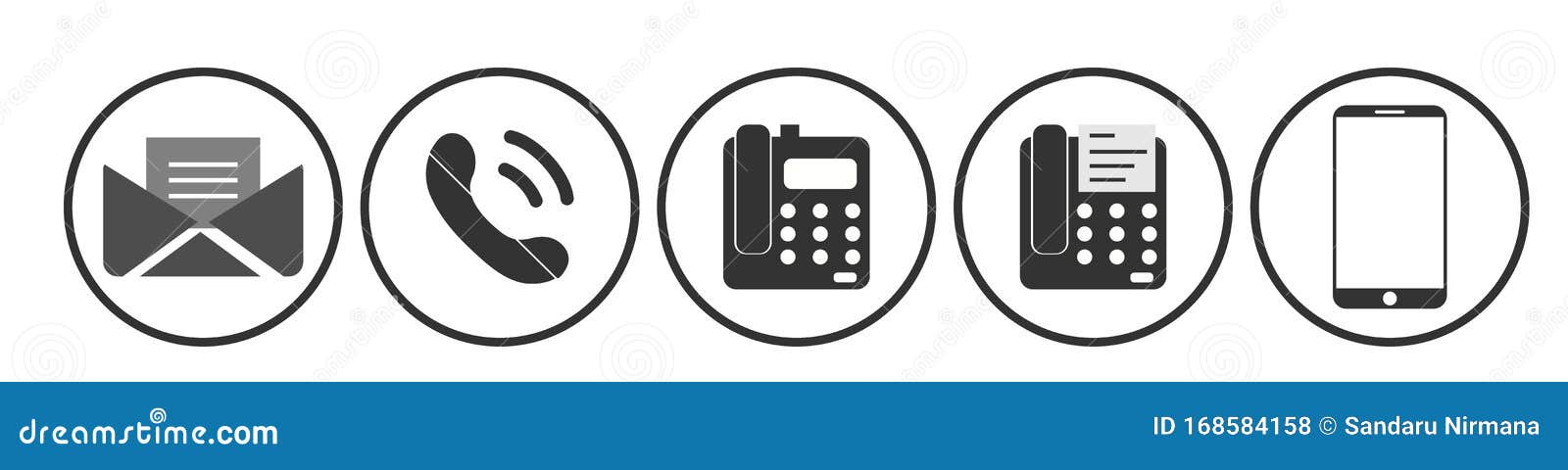 phone smartphone fax machin  message icon set call connection communication   on white background