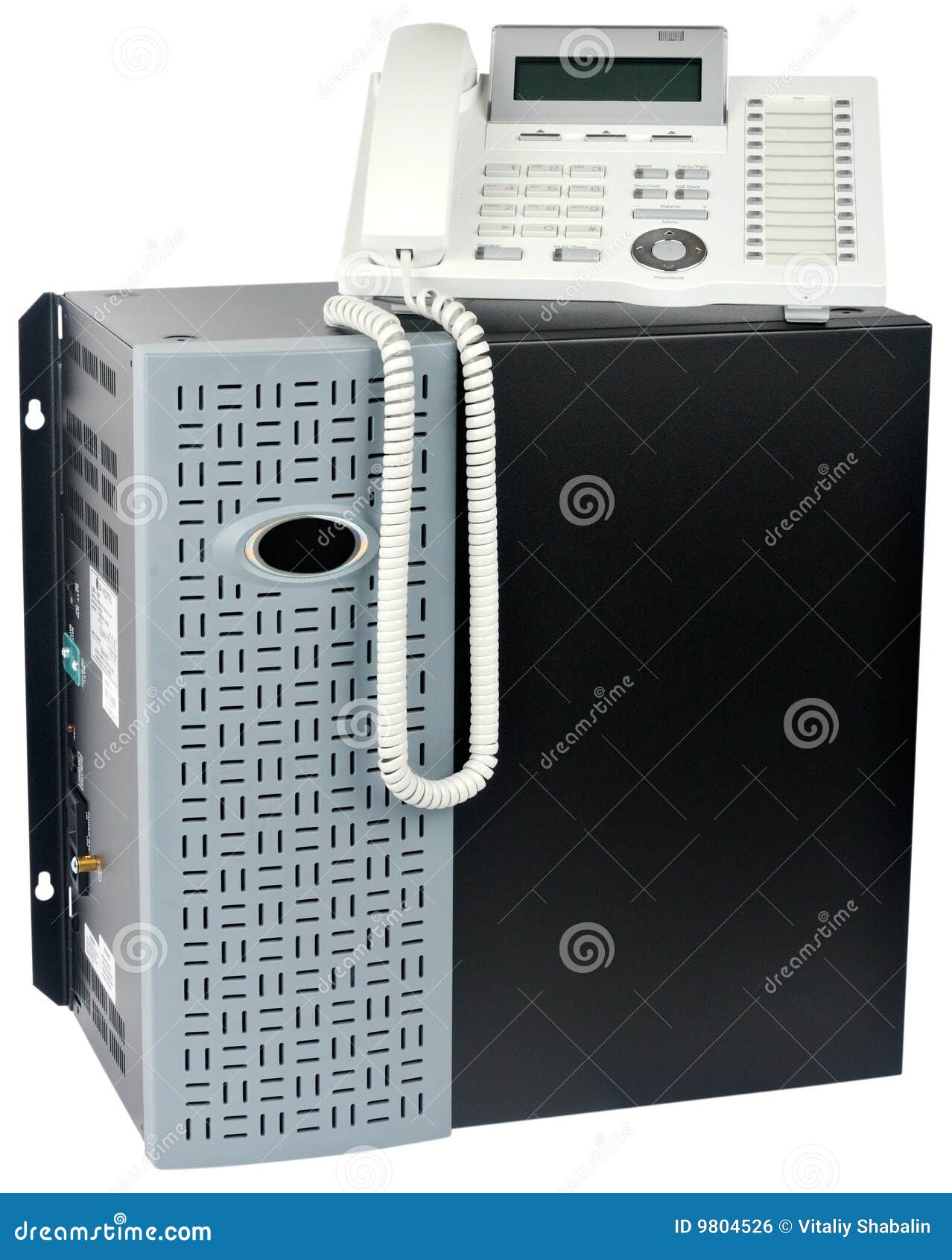 Phone Switch and Telephone Isolated Stock Photo Image of switch, display 9804526