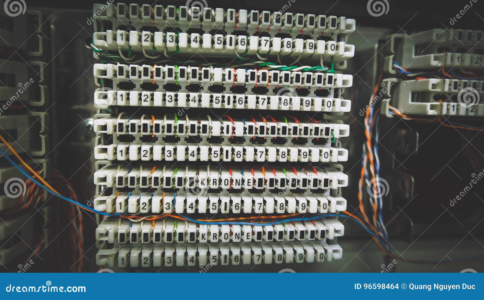 Phone System Connectors stock photo. Image of rack, copper - 96598464