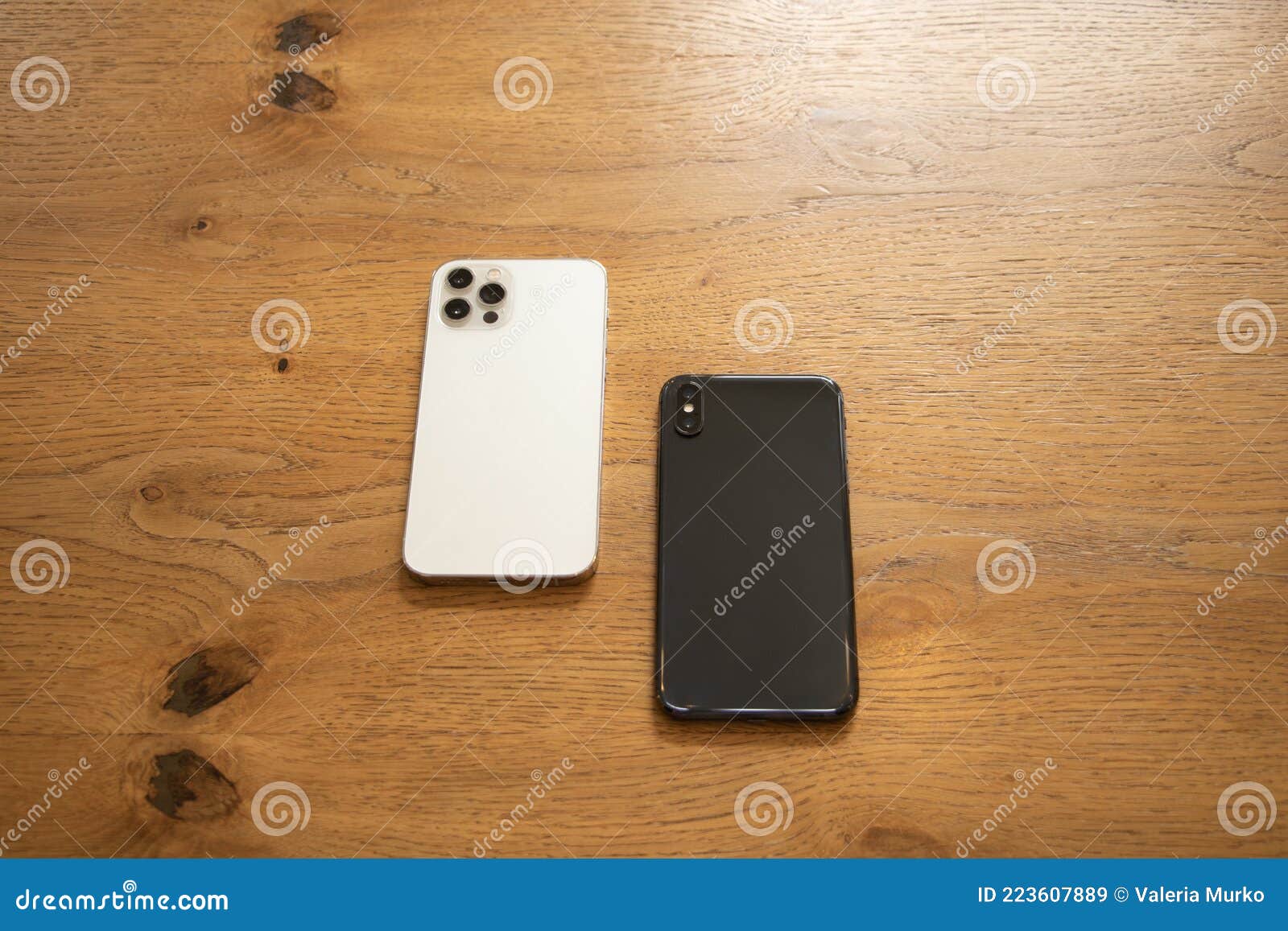 The Phone is on the Table. Black and White Phone. Background Stock Image -  Image of mobile, hold: 223607889