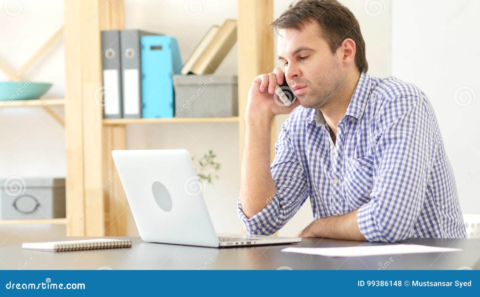 Phone Talk, Man Answering Call Stock Photo - Image of camera, listening