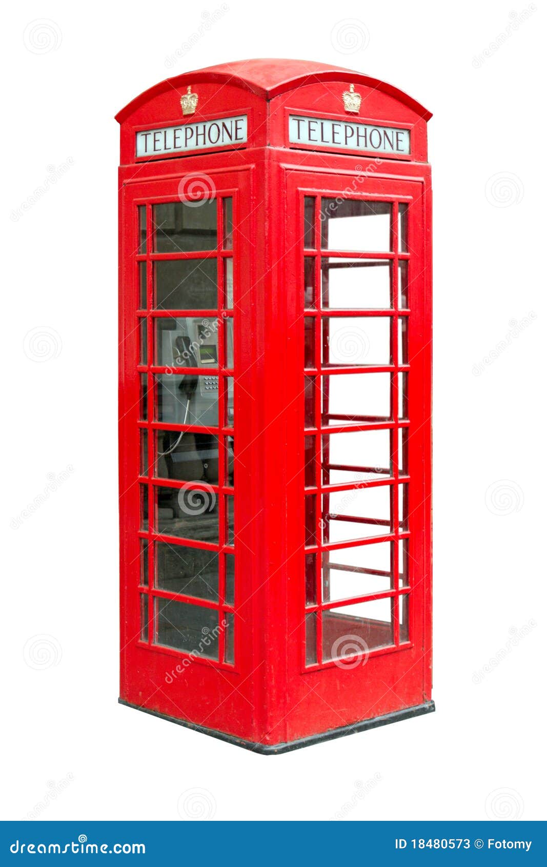 Phonebox Público Británico Tradicional Imagen de archivo Imagen de