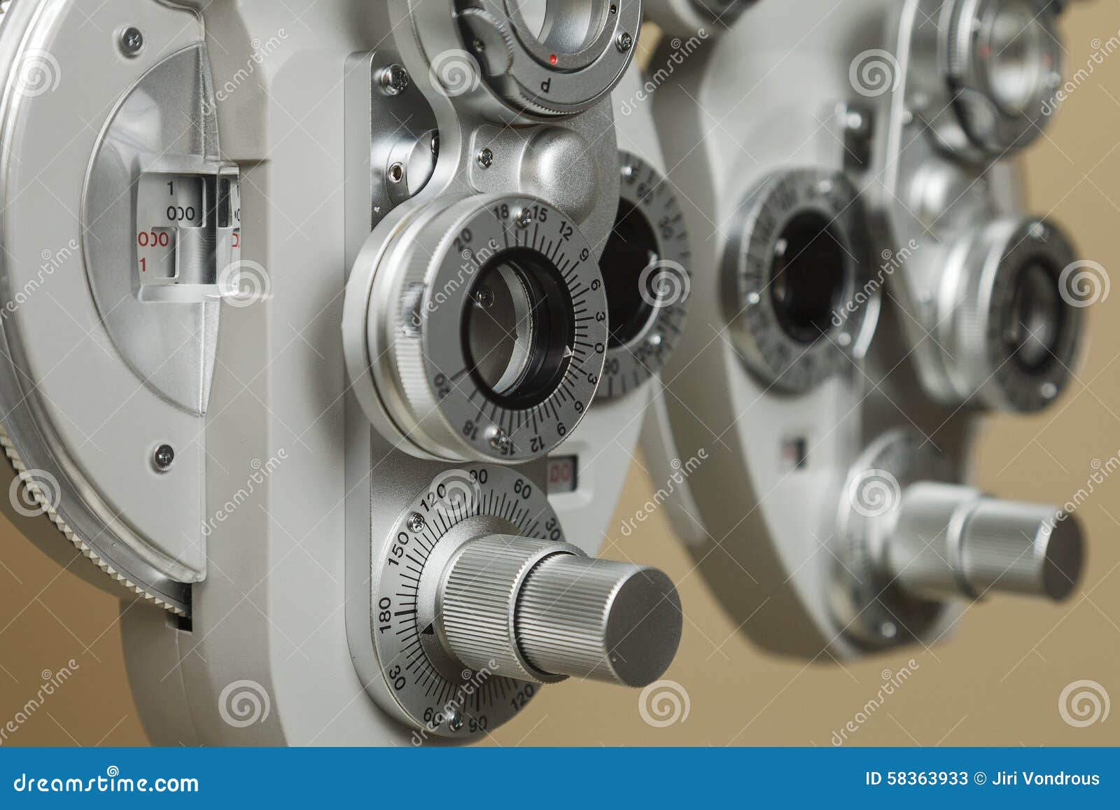Phoropter Optical Device for Measuring the Vision of Human Eye Stock