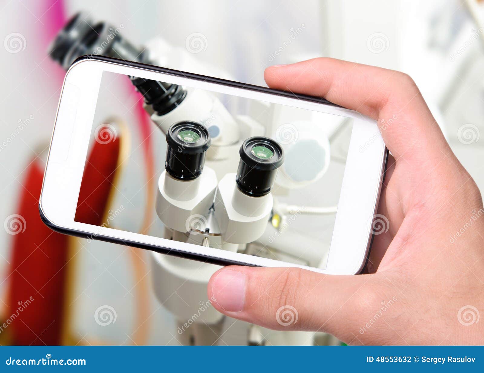 Phoropter Optical Device for Measuring the Vision of Human Eye Stock