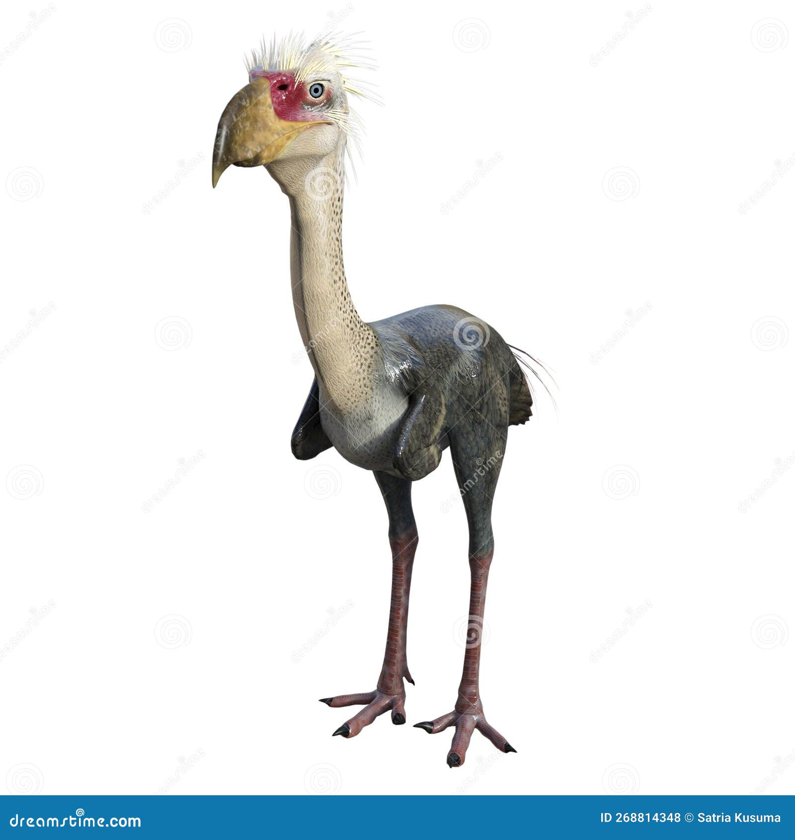 phorusrhacos  dinosaur 3d render