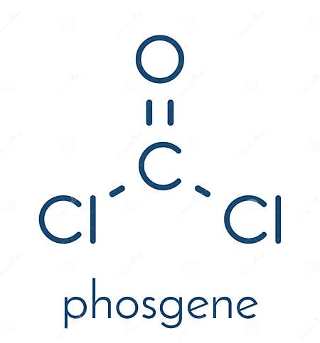 Phosgene Molecule. Common Chemical Reagent, Also Used As Chemical ...
