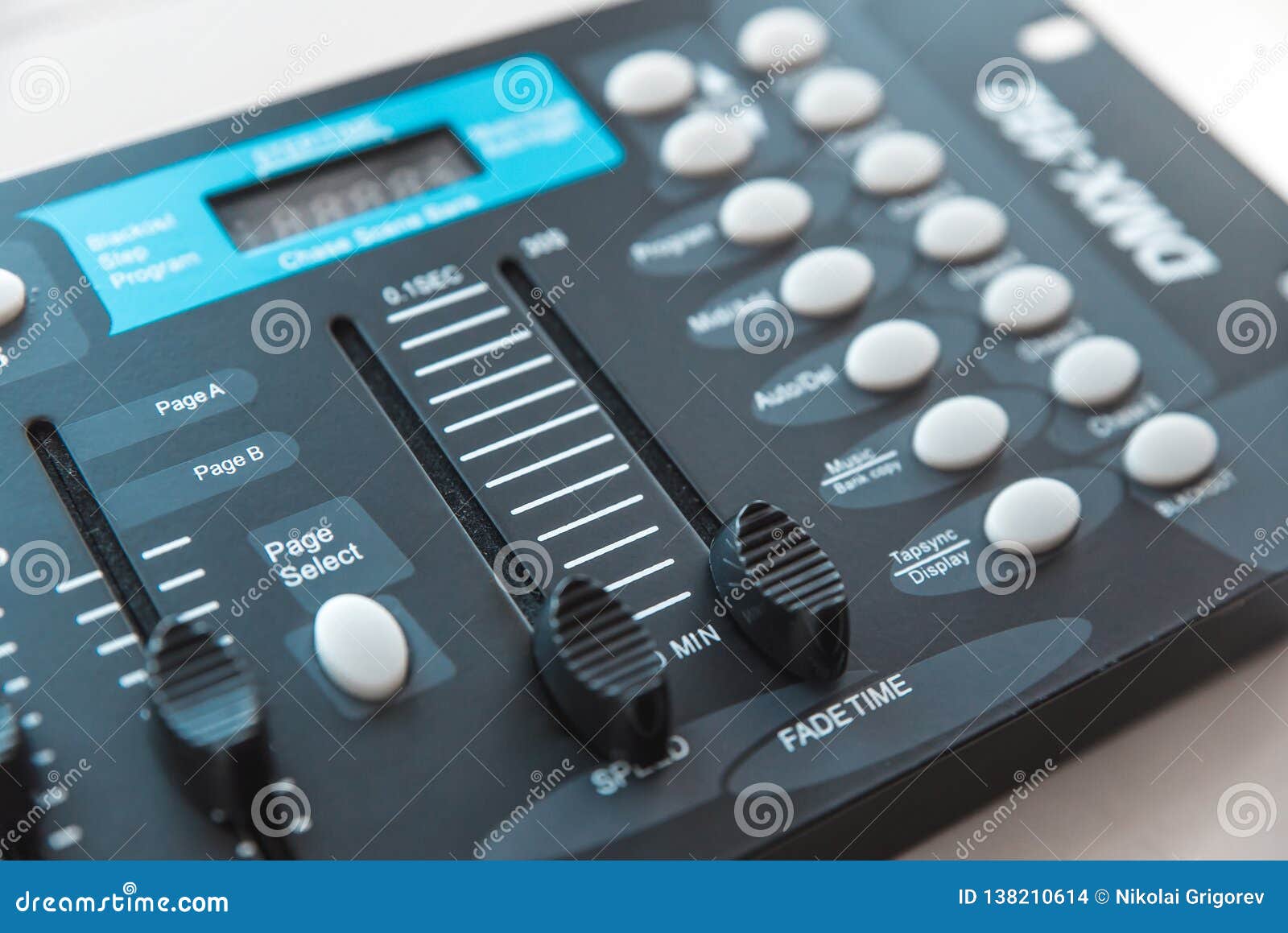 Photo of the Analog Audio Mixer Stock Photo Image of analog, channel