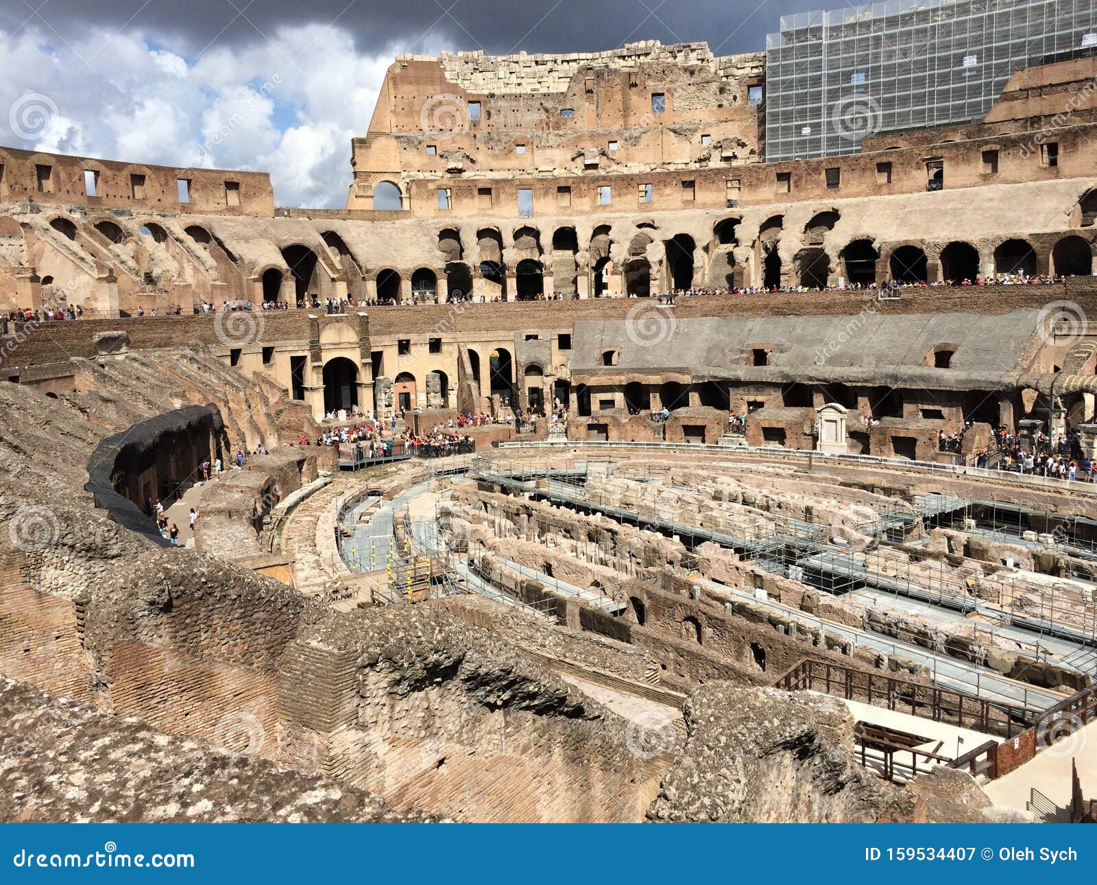 Photo Of Ancient Coliseum In Roma Stock Image Image Of Floor